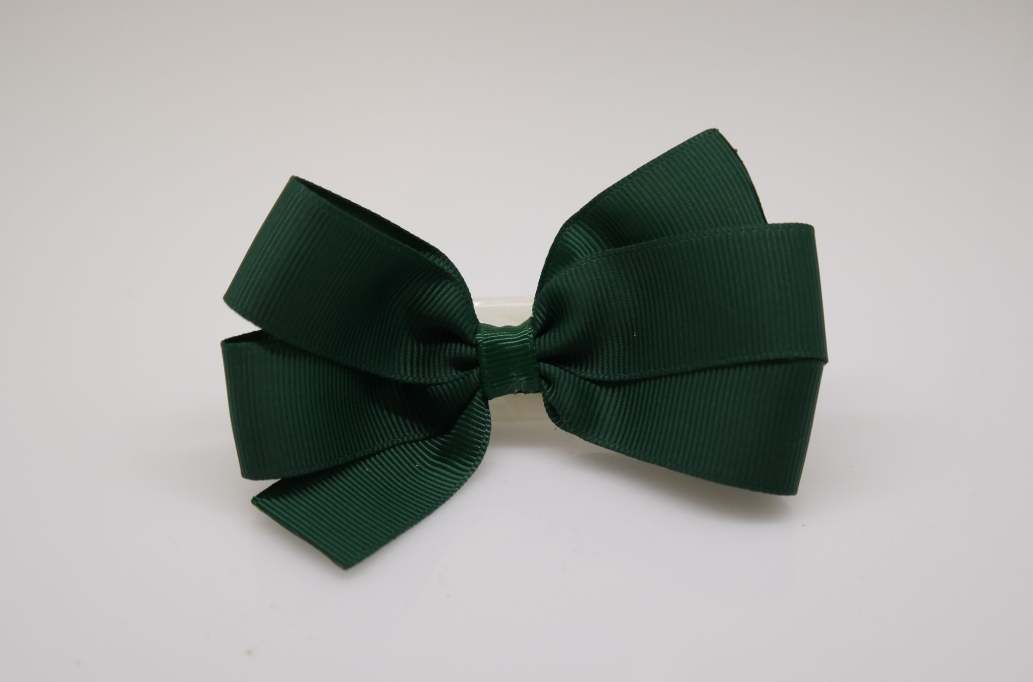Large pinwheel hair Bow with colors  Hunter